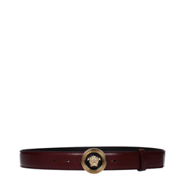 Versace Red Leather Regular Belt