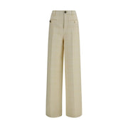 Gucci Beige Cotton Casual Pants