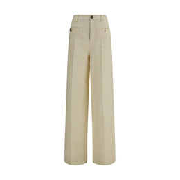 Gucci Beige Cotton Casual Pants