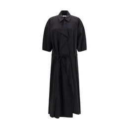 Lemaire Black Silk Casual Dress