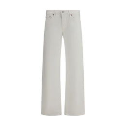 Agolde White Cotton Jeans Denim