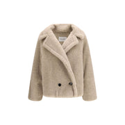 Max Mara Beige Alpaca Vicugna Pacos Coat