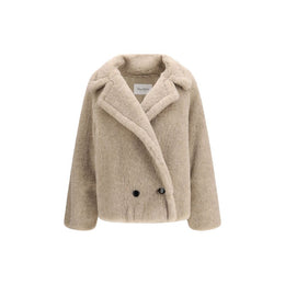 Max Mara Beige Alpaca Vicugna Pacos Coat