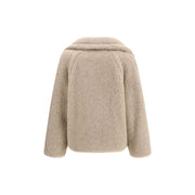 Max Mara Beige Alpaca Vicugna Pacos Coat