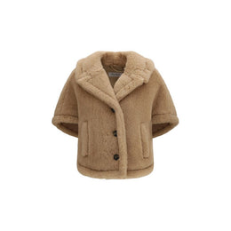 Max Mara Beige Alpaca Vicugna Pacos Coat