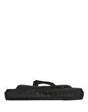 Dolce & Gabbana Black Leather #DGFamily Patch Shopping Tote Borse Bag