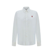 Ami Paris White Cotton Dress Shirt