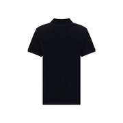 Ami Paris Black Cotton Polo Shirt