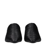 Jimmy Choo Black Leather Mid Heel Pumps