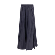 Balenciaga Blue Polyester Long Skirt