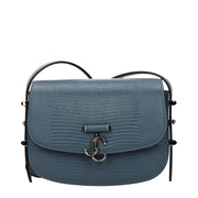 Jimmy Choo Blue Leather Shoulder Bag