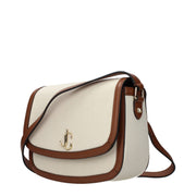 Jimmy Choo Beige Fabric Crossbody Bag
