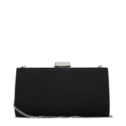 Jimmy Choo Black Satin Clutch Bag