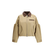 Sacai Beige Cotton Bomber