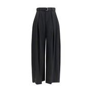 Sacai Black Polyester Casual Pants