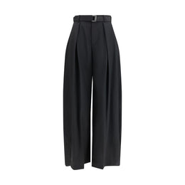 Sacai Black Polyester Casual Pants