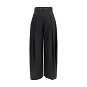 Sacai Black Polyester Casual Pants