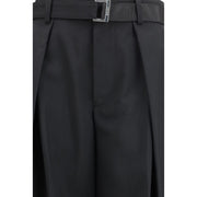 Sacai Black Polyester Casual Pants