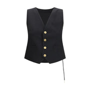Sacai Black Polyester Waistcoat