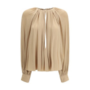 Ferragamo Beige Viscose Blouse