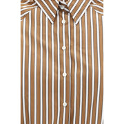 Brunello Cucinelli Brown Cotton Pattern Shirt