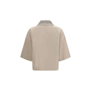 Brunello Cucinelli Beige Cotton Polo Shirt