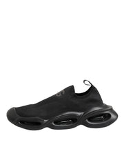 Dolce & Gabbana Black Slip On Wave Low Top Sneakers Shoes