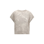 Brunello Cucinelli Beige Linen T-Shirt