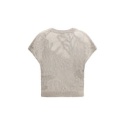 Brunello Cucinelli Beige Linen T-Shirt