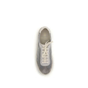 Brunello Cucinelli Gray Cotton Low Top Sneakers