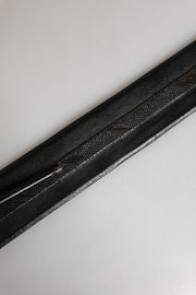 PLEIN SUD Black Leather Gold Metal Buckle Waist Women Belt