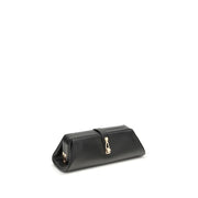 Gabriela Hearst Black Calf Leather Bos Taurus Clutch Bag