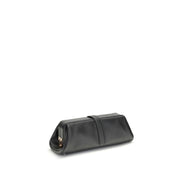 Gabriela Hearst Black Calf Leather Bos Taurus Clutch Bag