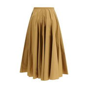 Forte_Forte Beige Cotton Long Skirt