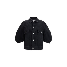 Sacai Black Cotton Denim Jacket