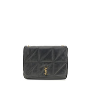 Saint Laurent Black Lamb Ovis Aries Aries Shoulder Bag