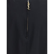 Saint Laurent Black Viscose Skirt