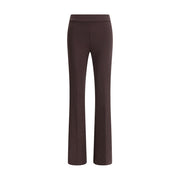 Avenue Montaigne Brown Elastane Flared Pants