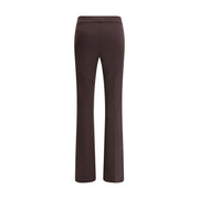 Avenue Montaigne Brown Elastane Flared Pants