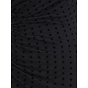 Alessandra Rich Black Silk Cocktail Dress