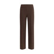 Avenue Montaigne Brown Polyester Casual Pants