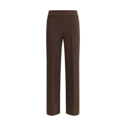Avenue Montaigne Brown Polyester Casual Pants