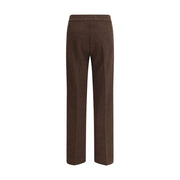 Avenue Montaigne Brown Polyester Casual Pants