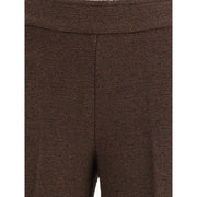 Avenue Montaigne Brown Polyester Casual Pants