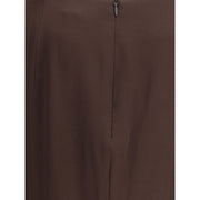 Tom Ford Brown Acetate Midi Skirt