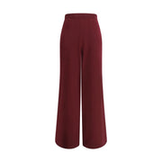Brunello Cucinelli Bordeaux Wool Casual Pants