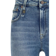 R13 Blue Cotton Flared Jeans