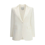 SA SU PHI White Silk Blazer