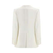 SA SU PHI White Silk Blazer