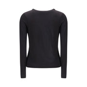 James Perse Black Cotton Long Sleeve T-Shirt